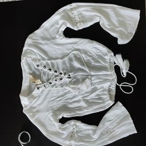 White lace top